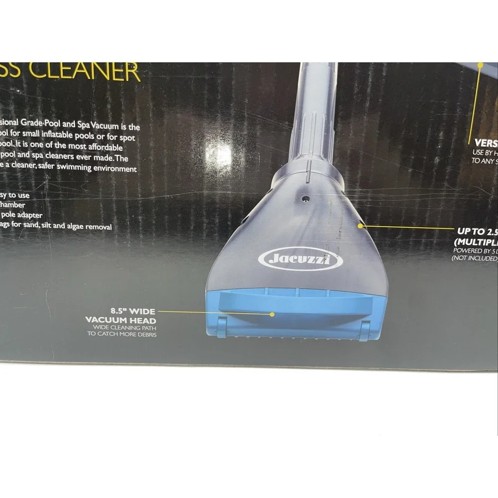 Jacuzzi JPV100 Professional Grade Pool and Spa Vacuum Cordless Cleaner NIB